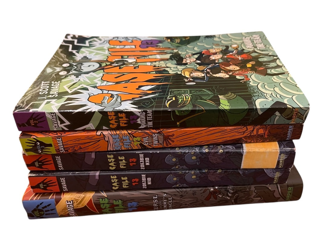 The Case File 13 J. Scott Savage 1-4 Paperback and Hardcover Harper