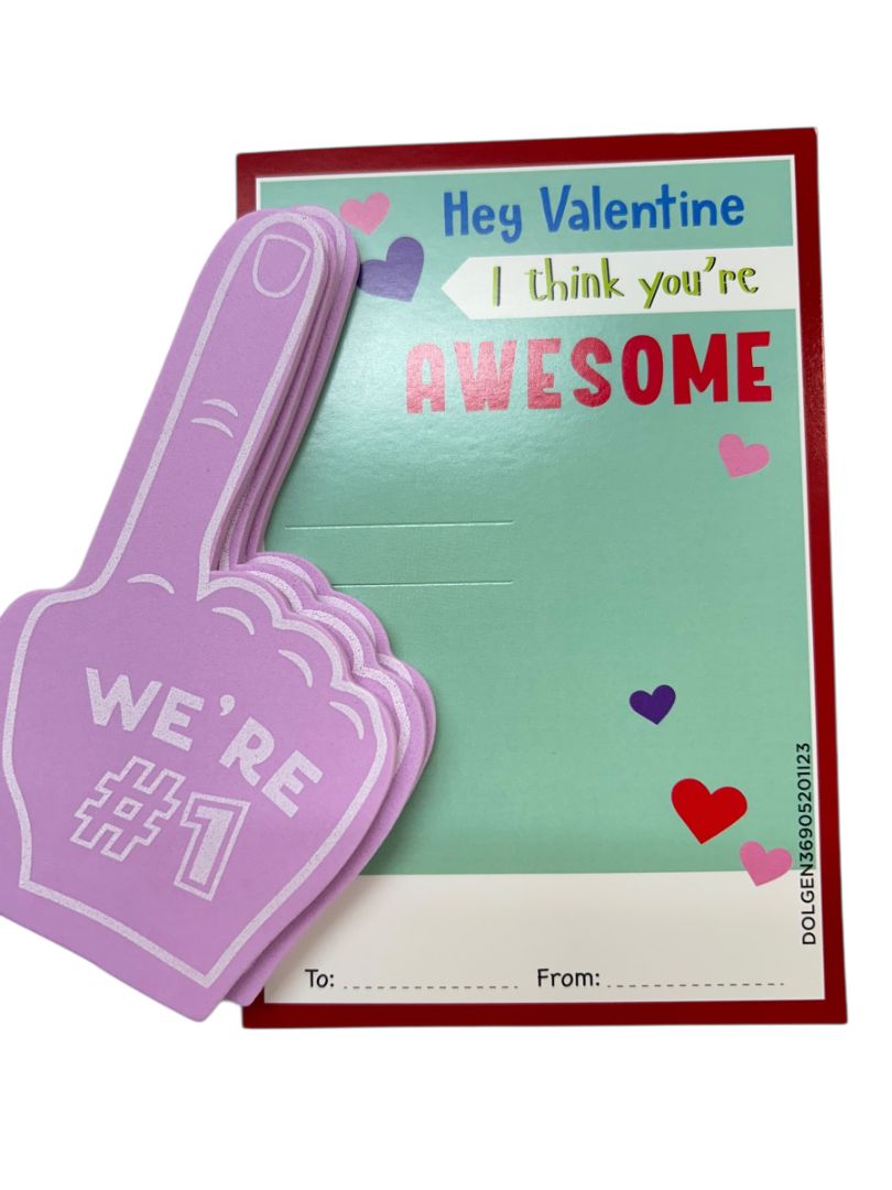 12 Count Classroom Valentine Cards I'm Your #1 Fan