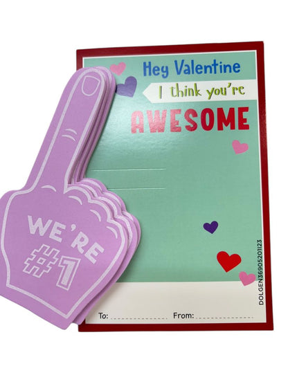 12 Count Classroom Valentine Cards I'm Your #1 Fan