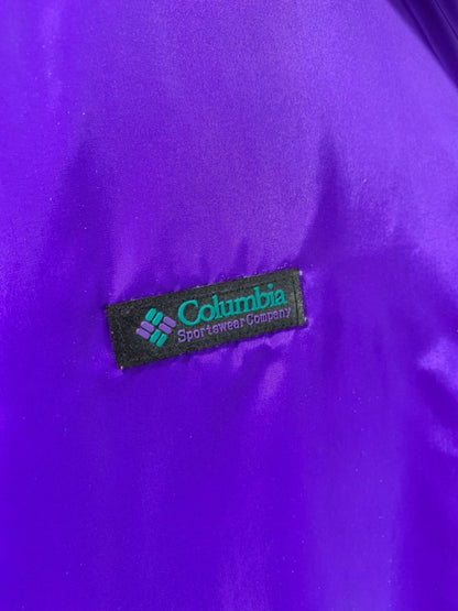 Size XL Columbia 1990s Reversible Mens Ski Jacket Teal Purple