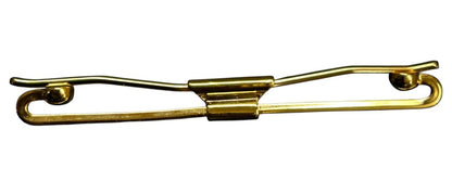Goldtone Mens Vintage Collar Bar Clip Stay 2.5"
