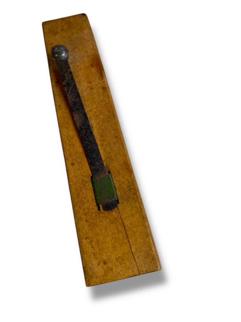 Antique Tin Lead Wooden Noisemakers 5.9" Working Primitive Style