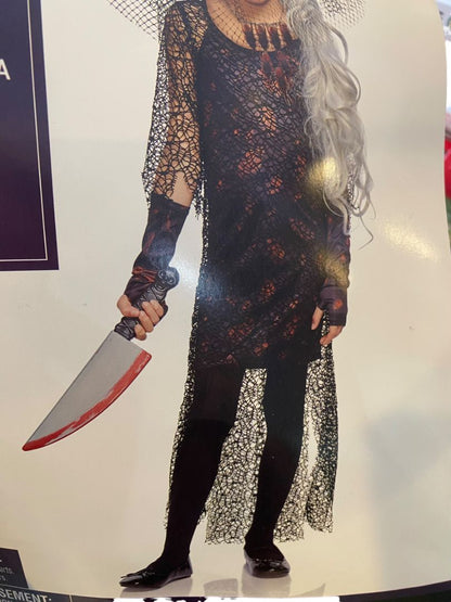 Size XL (14/16) Killer Cockroach Costume Girls Dress Overdress Glovelettes Veil