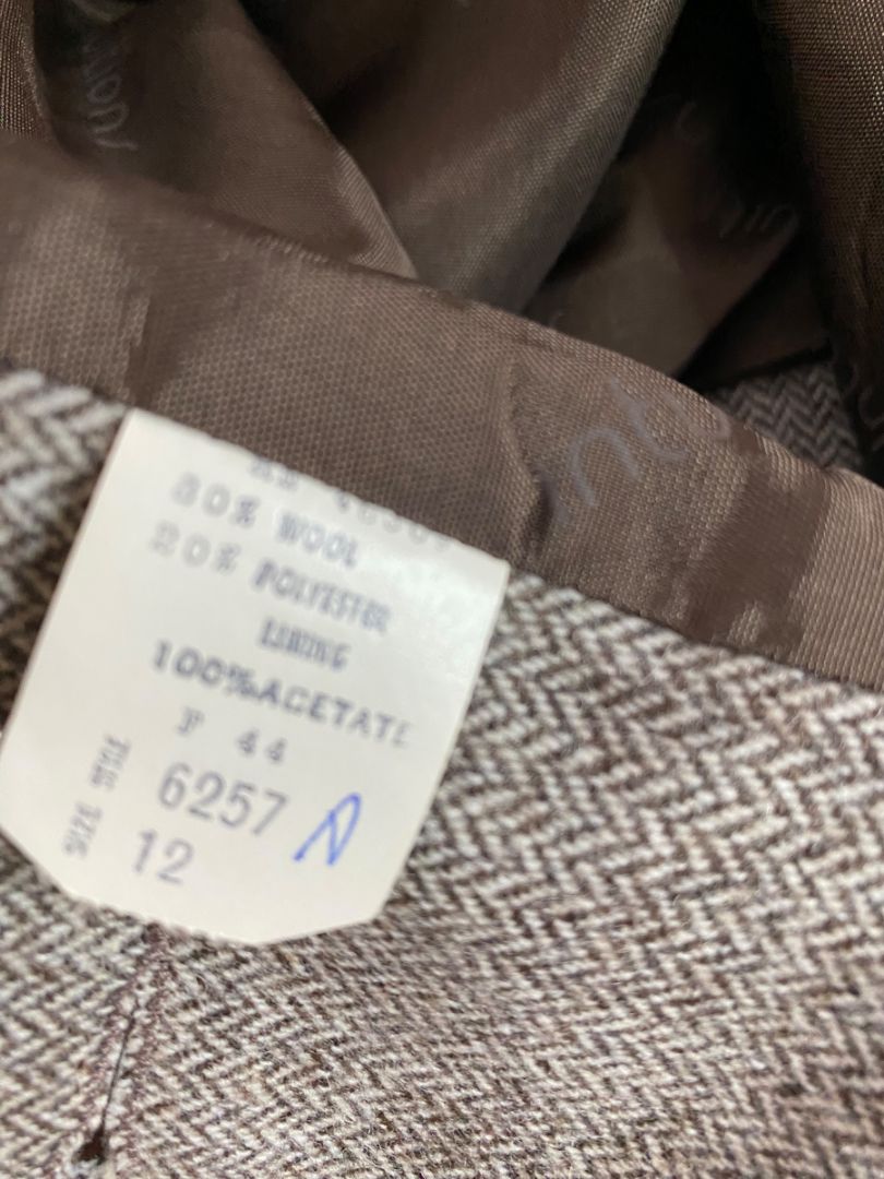 Size 10/12 Intuitions Womens 1980s Wool Blend Suit Pants Skirt Jacket