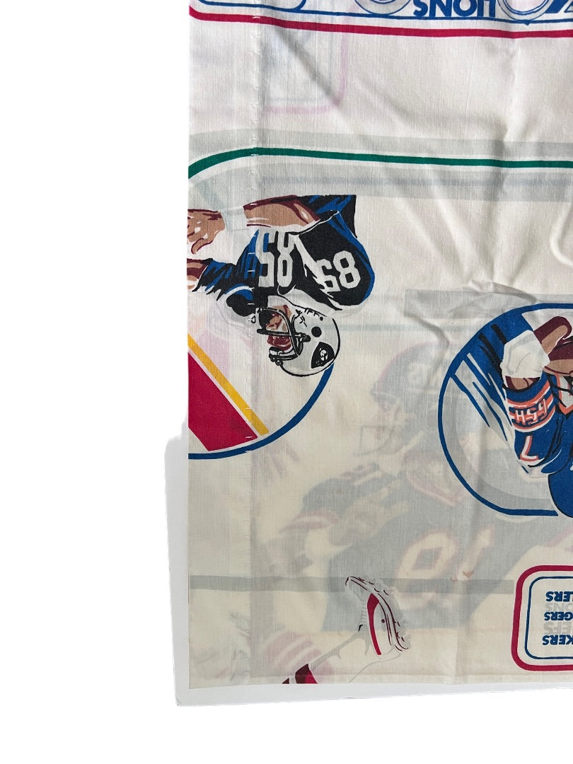 Vintage NFL Pillowcase Football Handmade with Vintage Fabric