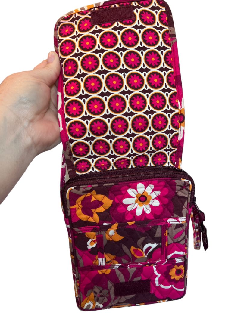 Vera Bradley Mini Hipster Crossbody Bag Carnaby Pattern Purse Floral Pink