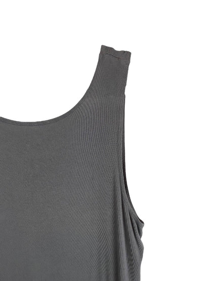 XL LOGO Layers Women's Gray Tunic Tank Top Soft Sleeveless Scoop Neck