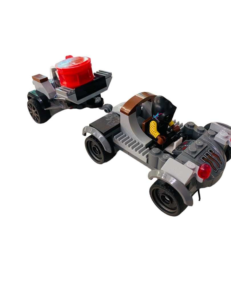 Lego ATV Trailer Minifig Driver Assembled 7"l Racing Gray