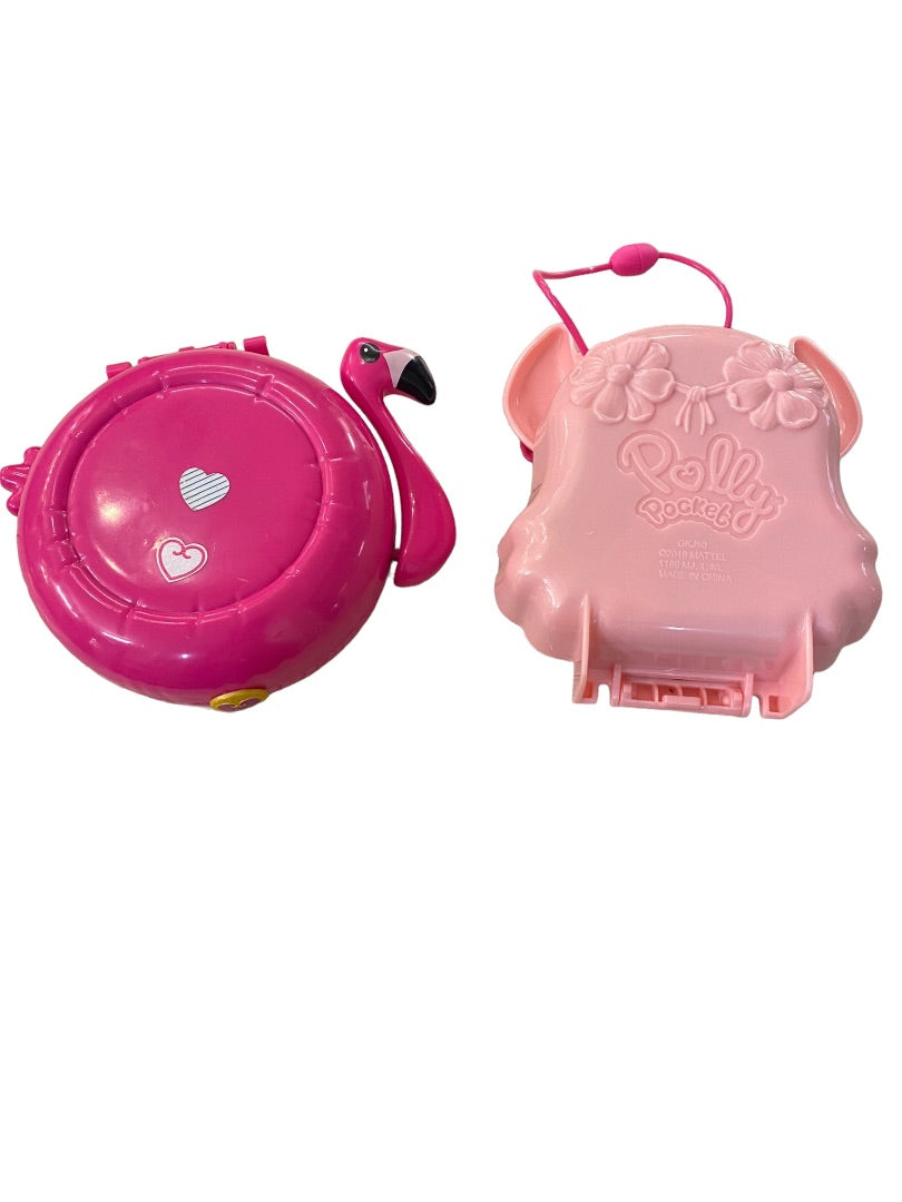 Polly Pocket Mini Compact Play Sets Flamingo Pool FRY38 Cat GKJ50