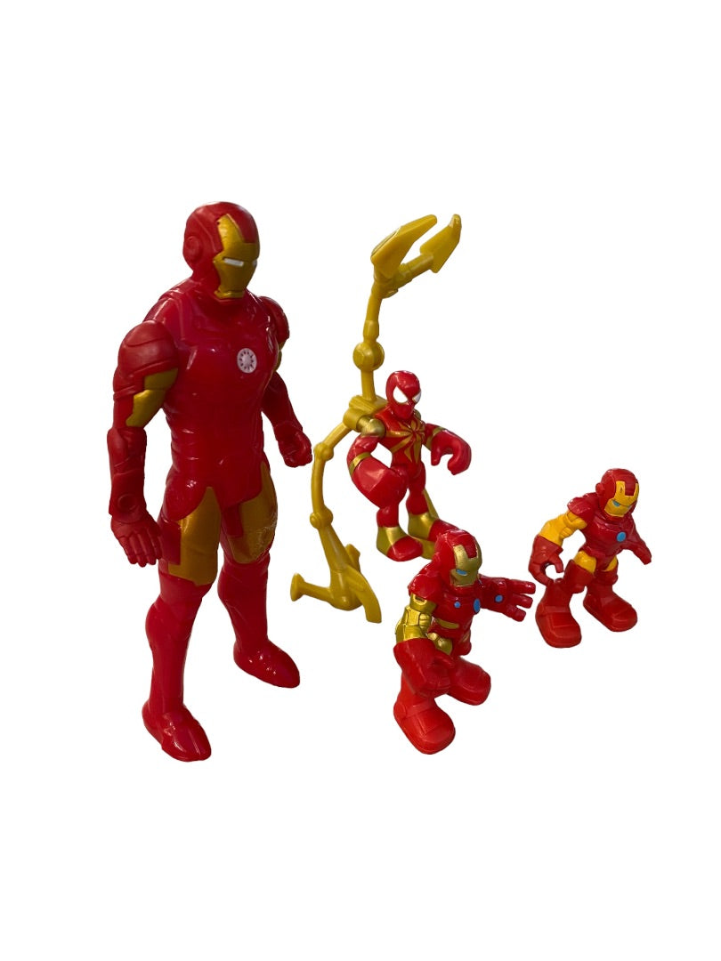 Assorted Iron Man Spiderman Action Figure Toys 2.2"-6" Plastic Super Hero