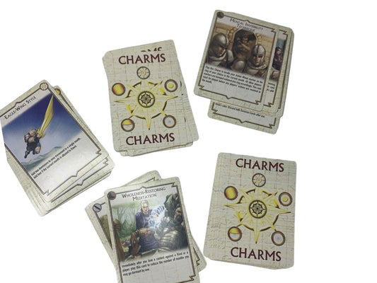 Legacy of the Unconquered Sun Game Replacement Charm Cards Set of 50 Exalted 2nd Edition