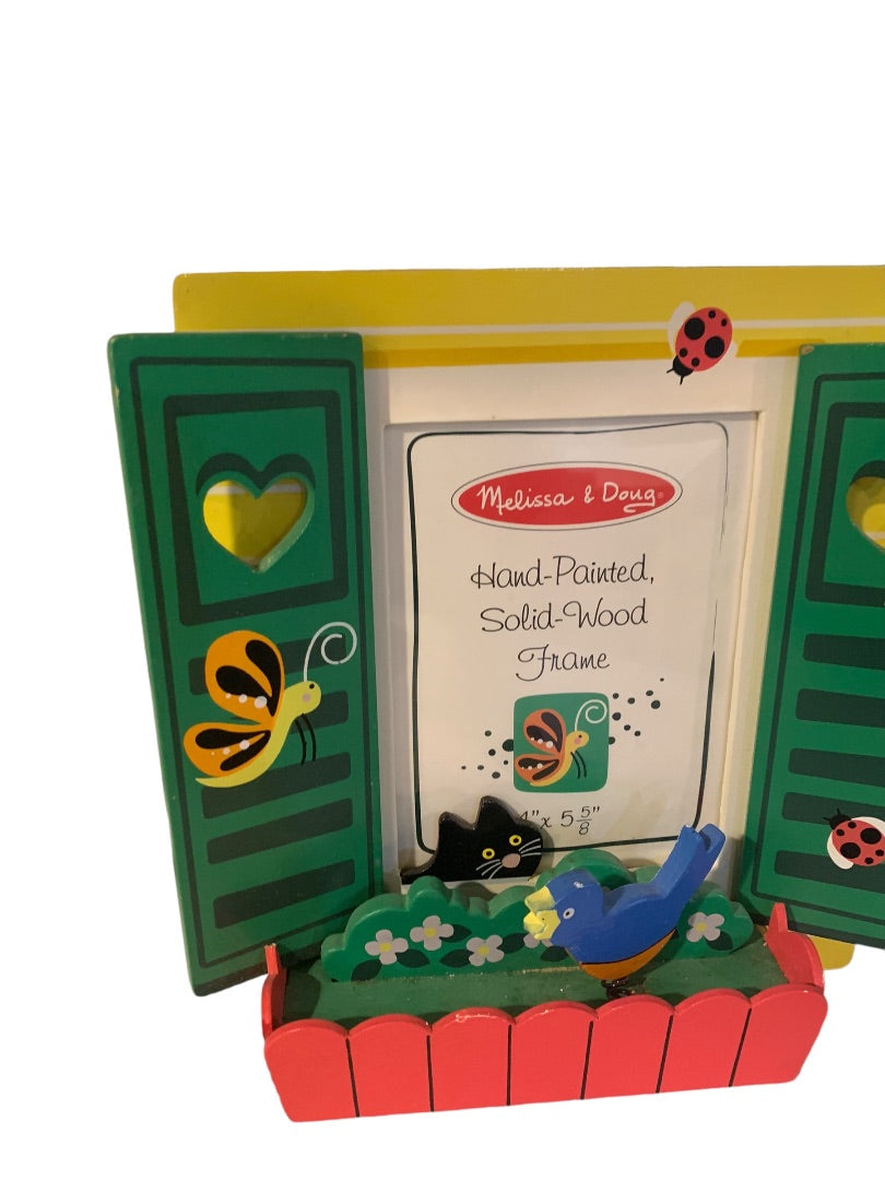 Melissa & Doug Hand-Painted Solid Wood Tabletop Frame Dimensional