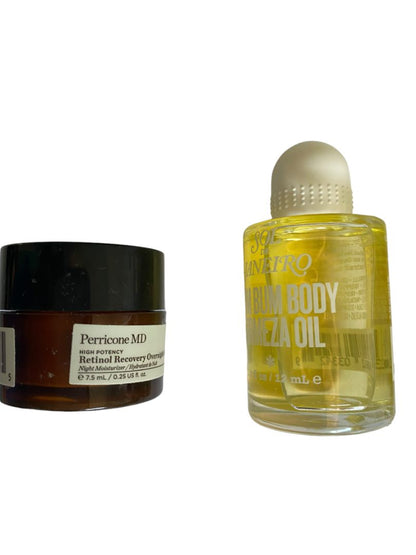 Mixed Lot of Toiletries and Beauty Samples 22 Pc Megababe Smashbox Lancome it Perricone MD Clinique Stila and more - no cosmetic case