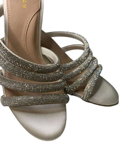 Size 7B Cole Haan Grand360 Adella All Over Crystal 3" Heeled Sandals W27256