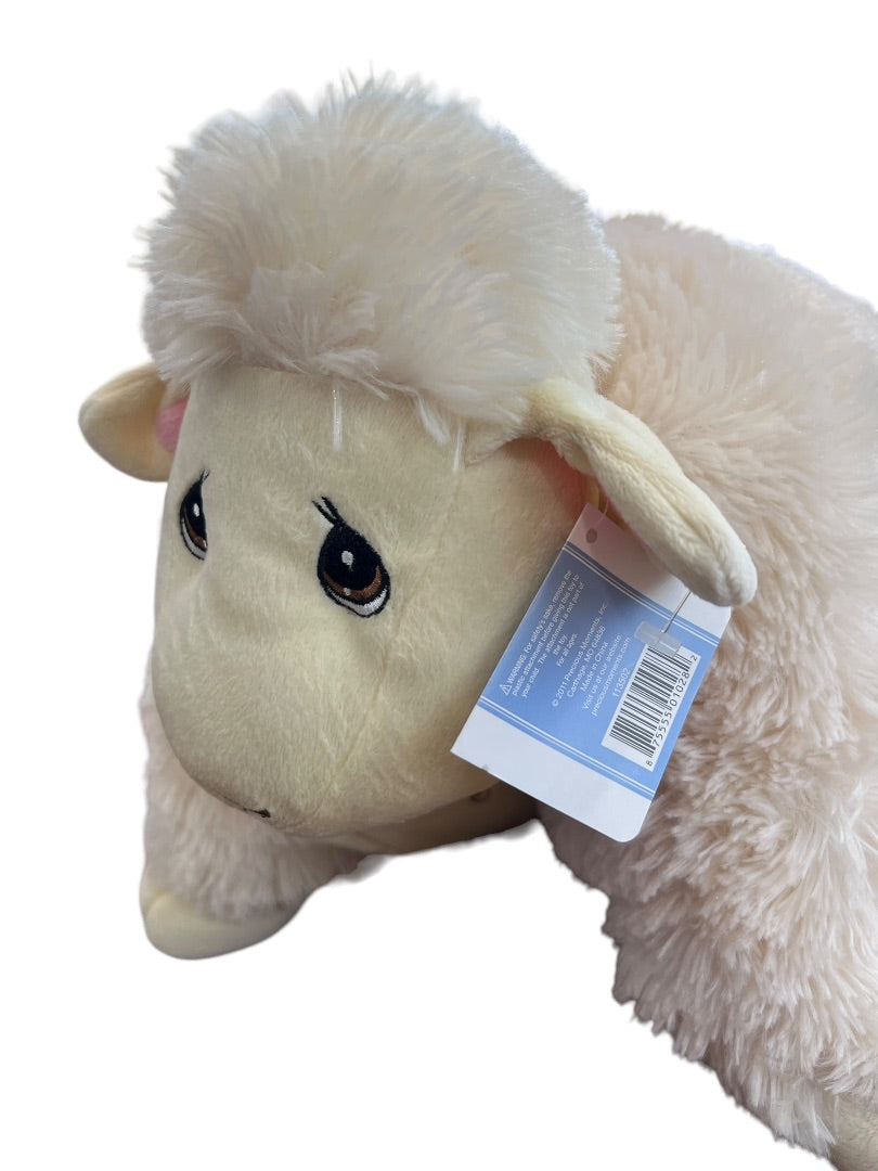 NEW Precious Moments Stuffed Lamb Pillow and Pet Hook and Loop NWT