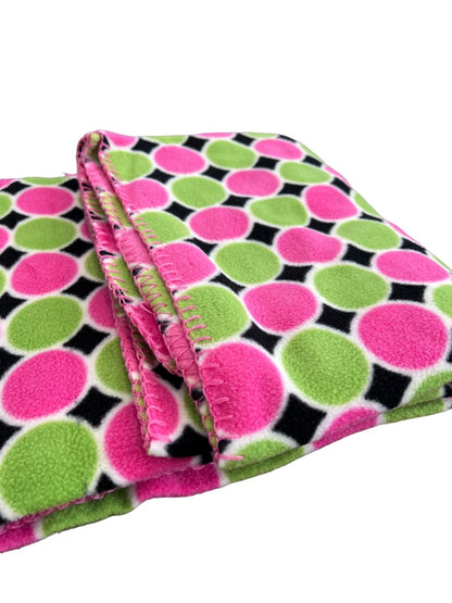 New Buckhead Betties Fleece Polka Dot Blanket 4'x5'