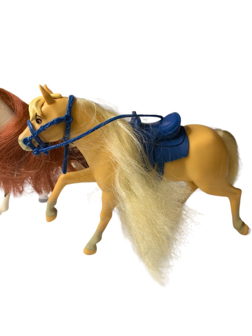 Set of 2 Play Toy Horses Saddles 6.5" Figurines 2018 Just Play