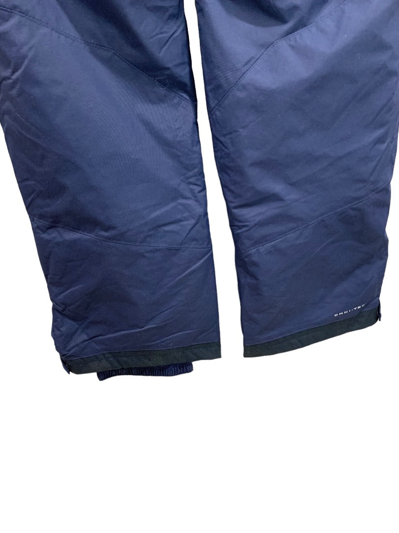 Medium Columbia Mens New Arctic Trip Omni-Heat Snow Pant Navy Blue