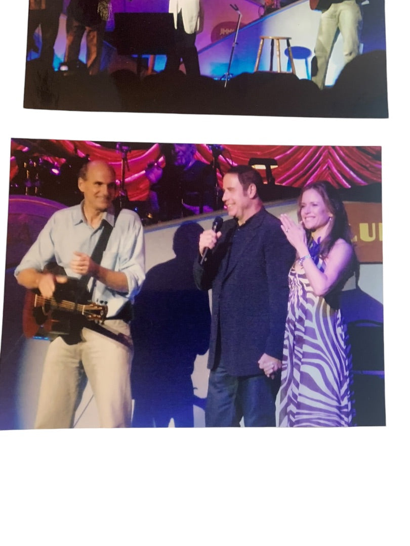 Set of 4 Photos James Taylor John Travolta Kelly Preston 2008