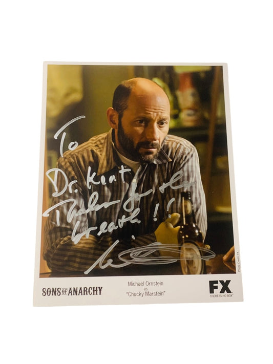 Signed Michael Ornstein Chucky Marstein Sons of Anarchy Personalized Promo Photo Autograph 8 x10