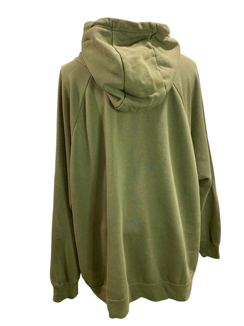 3X Nike Essential Womens Olive Green Pullover Hoodie CJ0409 Plus Size