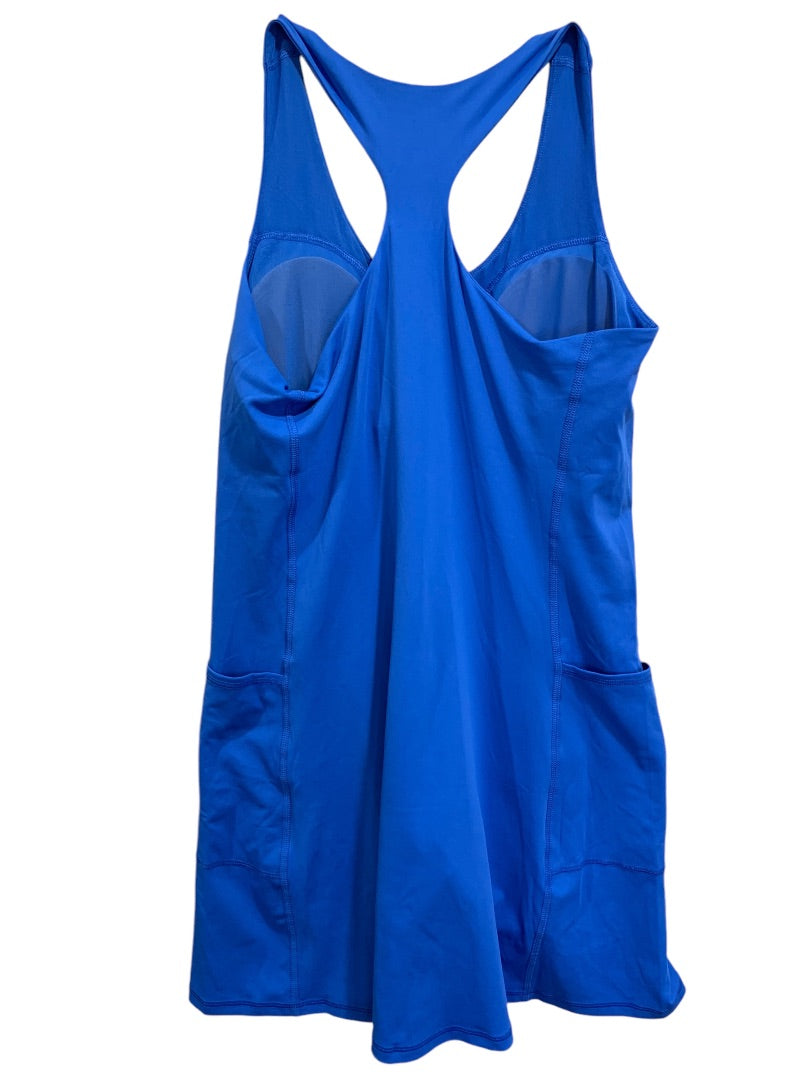 Large 90 Degree by Reflex New Tennis Dress with Body Suit Liner Strong Blue