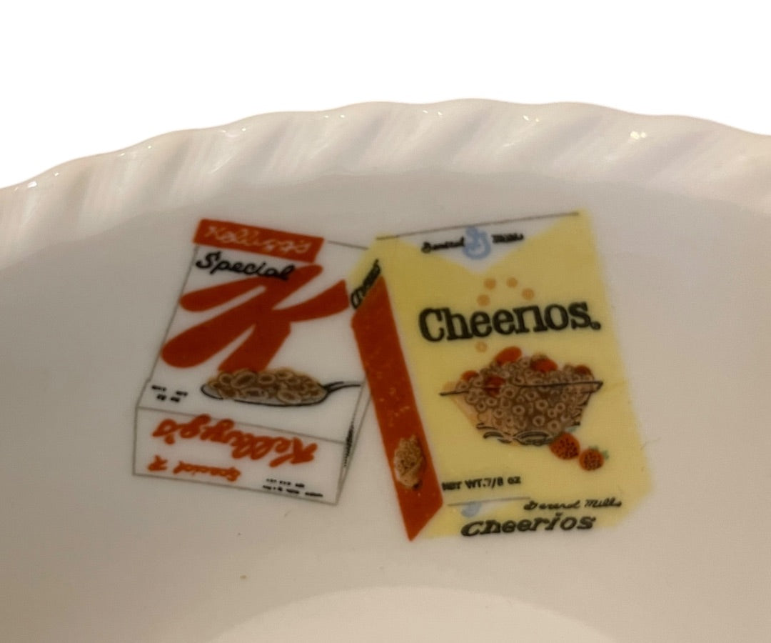 1960s Kelloggs Collectible Ceramic Cereal Advertising Bowl 7 Inch