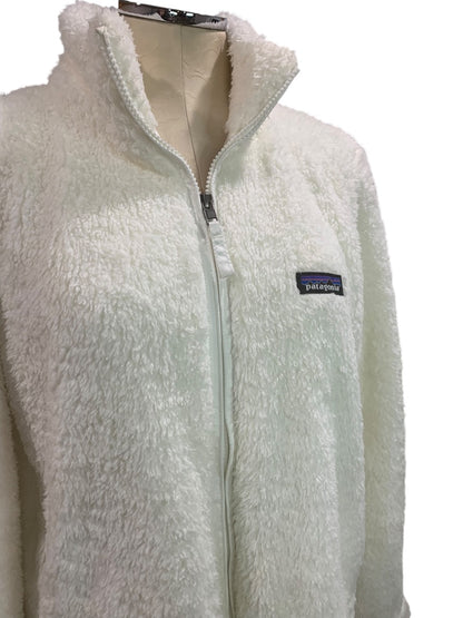 Large Patagonia Los Gatos Womens Fleece Jacket Full Zip Birch White