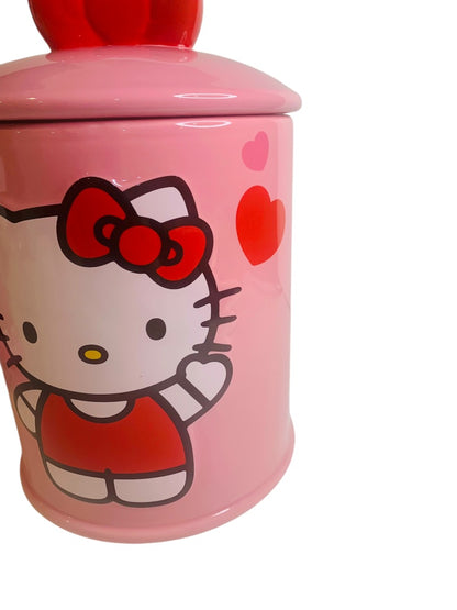 Hello Kitty Ceramic Cookie Jar Canister Pink Sanrio 2012