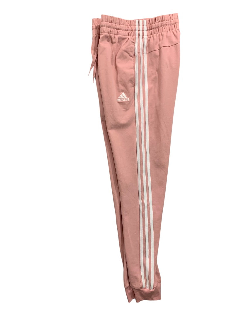 Small Adidas Womens New Jersey Knit Jogger Pants Wonder Mauve Pink HD4272