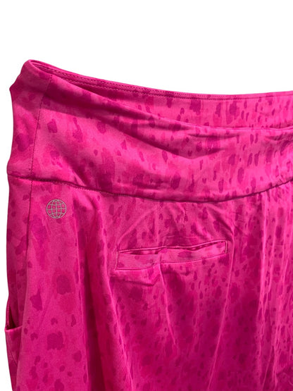 XL Adidas Womens New Print Golf Skirt Skort Fuchsia HY4096