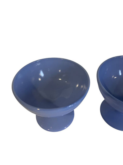 Hazel Atlas 1940s Sherbet Dish Moderntone Platonite Pastel Blue