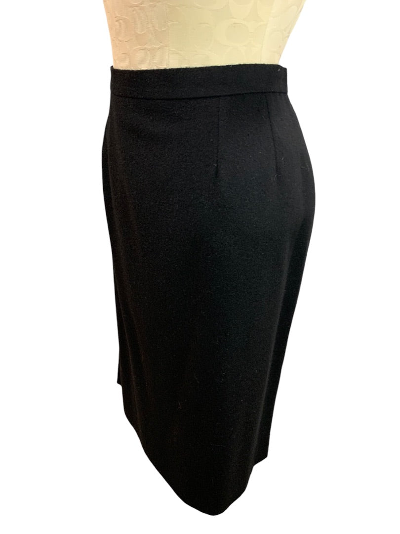 Size 46 Morabito Paris Wool Angora Blend Straight Pencil Skirt