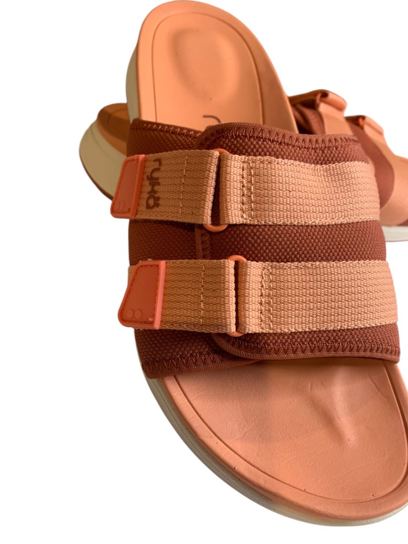 Size 9.5 Ryka Womens Salmon Tribute Adjustable Slides