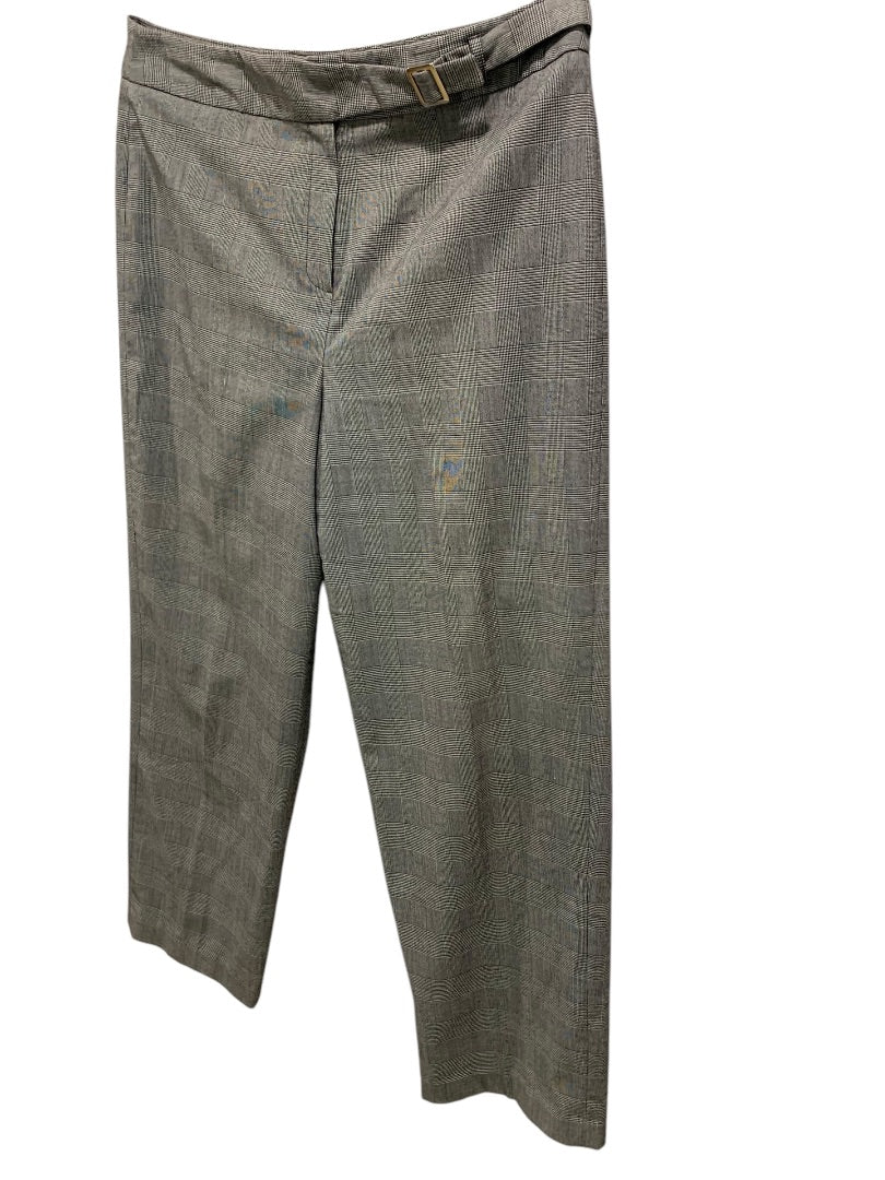 Size 16 Dressbarn Womens Plaid Dress Pants Trousers Black White