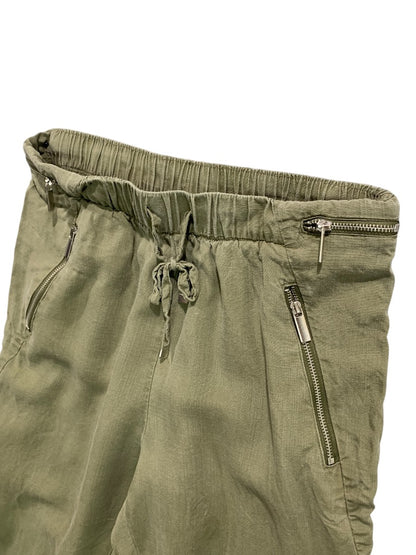 Small Dex Womens Army Green Lightweight Jogger Style Pants