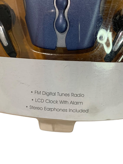 iconcepts Digital FM Radio Sealed New Earphones LCD Clock
