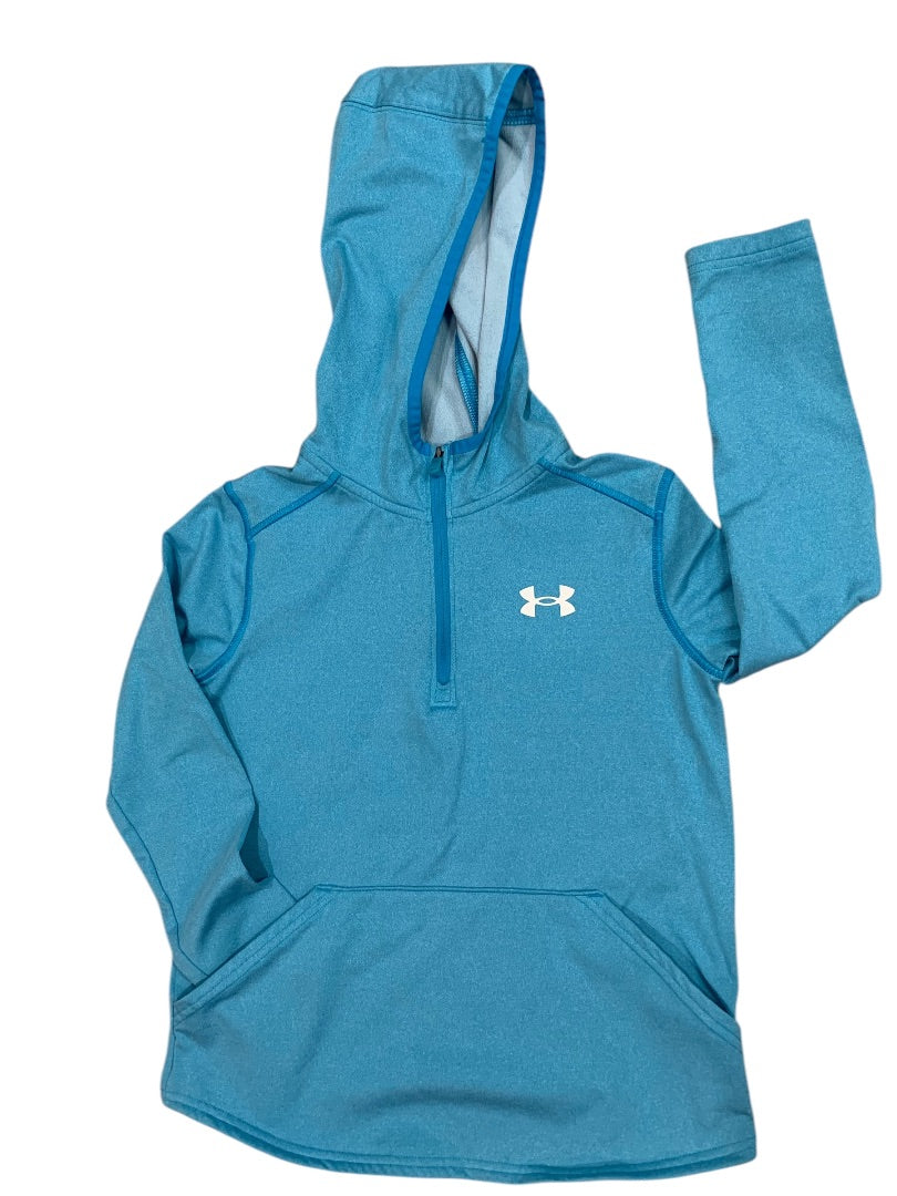 Medium Youth Under Armour Girls Pullover Hoodie Shirt Blue