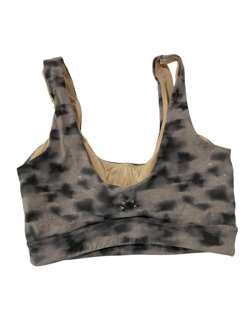 Small Varley Elsie Sports Bra in Concrete Leaf Removable Pads