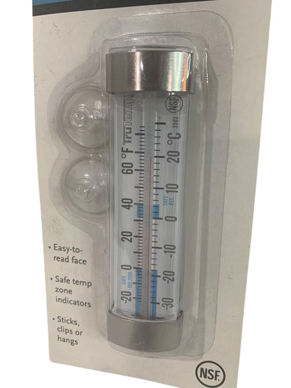 Taylor Refrigerator Freezer Thermometer Analog 3503-21 Stick Clip Hang
