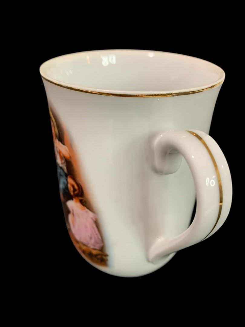 1981 Norman Rockwell HMI Mug Gold Trim "The Music Maker"