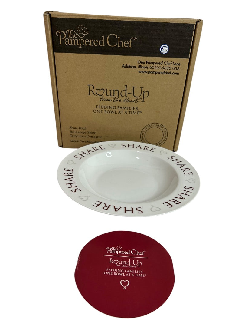 Pampered Chef 2014 Share Soup Bowl 2953 in Box 8.5 Inch