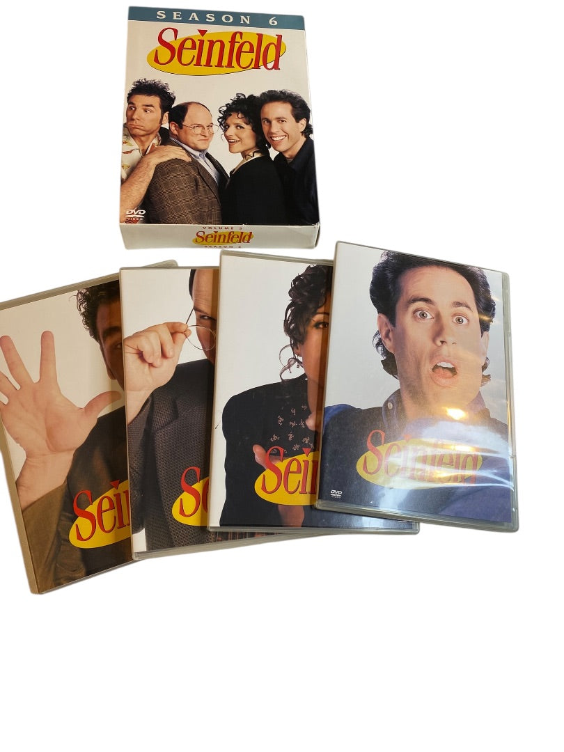 Seinfeld Season 6 Complete DVD Set 4 Discs Good Condition