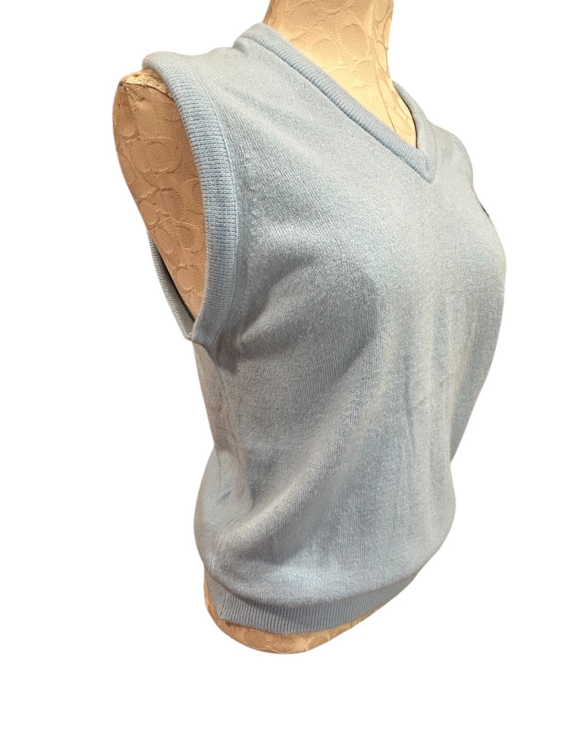 Medium Lady Pickering Sweater Vest Vintage Basking Ridge Country Club 1950s