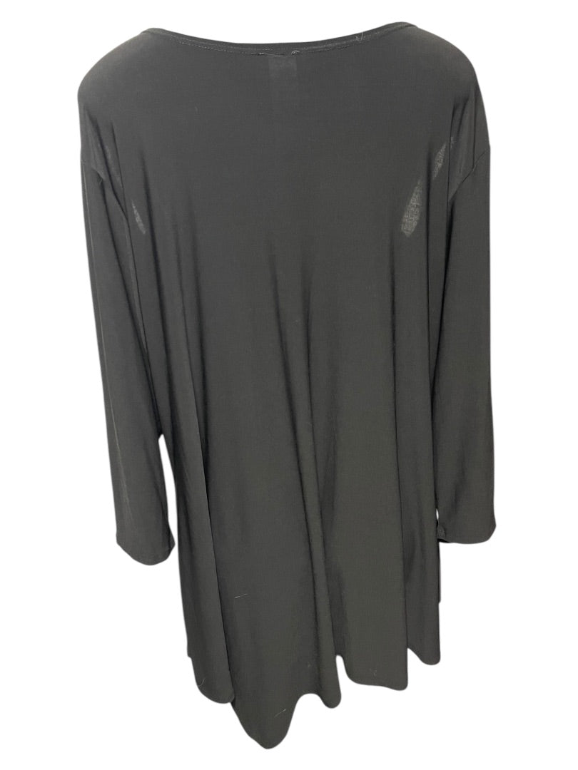 1XL Come N See Cold Shoulder Black Pullover Top Shirt Womens