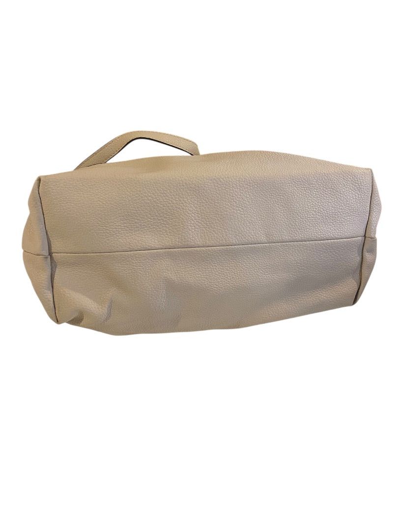 Enzo Angiolini Tote Shoulderbag Vegan Leather Beige Pebbled
