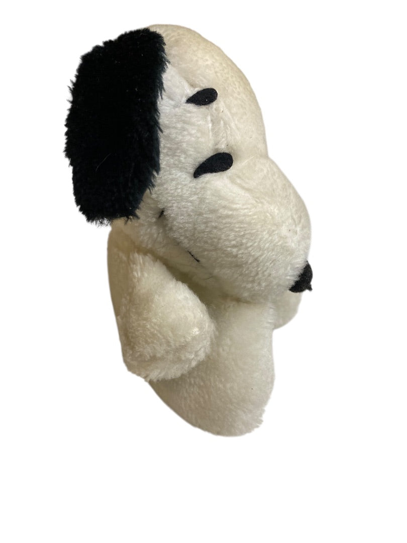 Vintage Sitting Plush Snoopy Peanuts Stuffed Animal 6 Inch Rough Condition