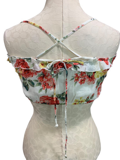 Small Abercrombie & Fitch Womens New Crop Top Peasant Floral