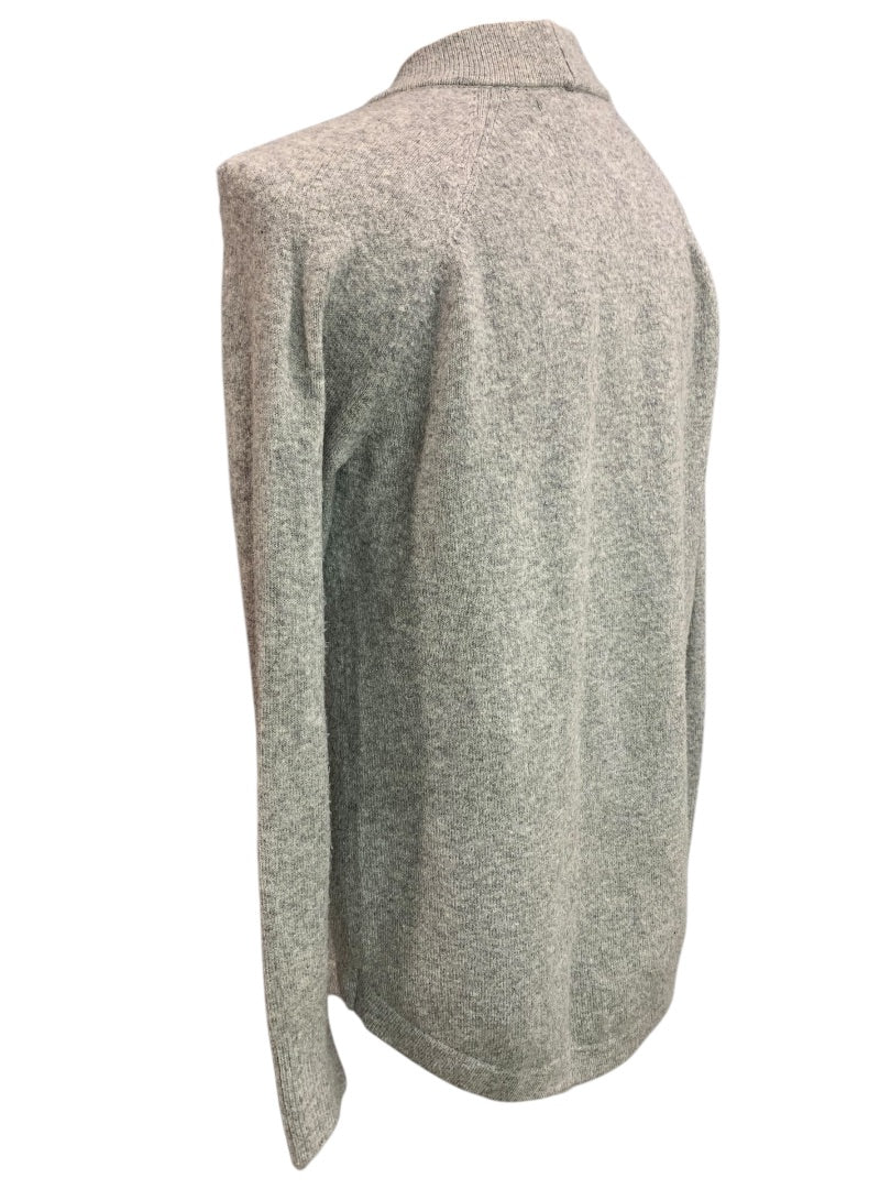 XS Loft Womens Gray Open Cardigan Sweater Tunic Length