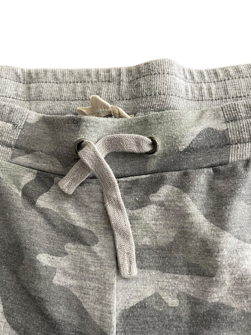 3X June & Delancey Elastic Waist Drawstring Shorts Gray Camoflauge Womens